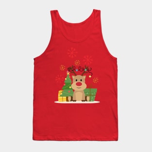 Happy Rudolph Tank Top